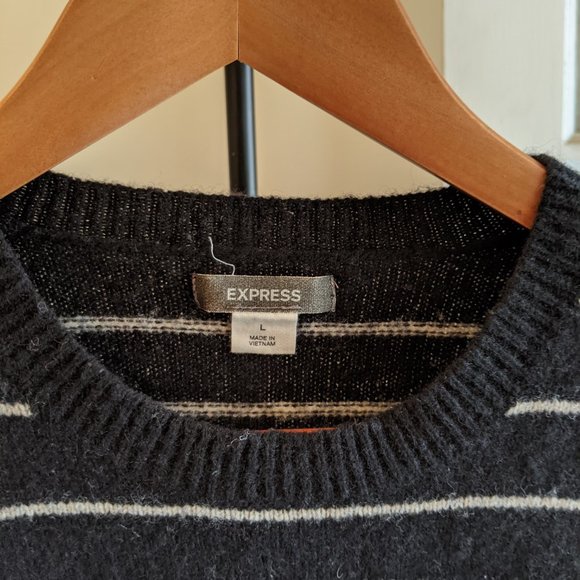 Striped Lambswool Express Sweater Unisex - Picture 3 of 5